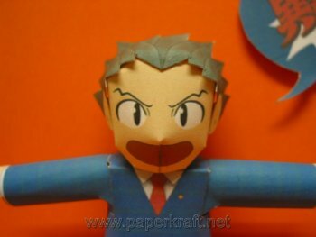 Modelo de Papel de Phoenix Wright