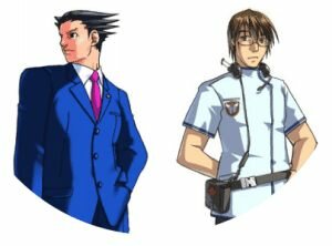 Phoenix Wright y Derek Stiles