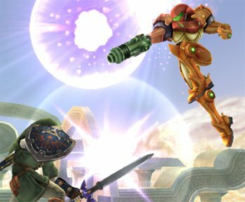Samus Aran vs. Link en Super Smash Bros. Brawl
